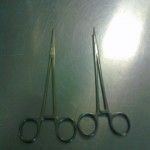 Straight and curved artery forceps